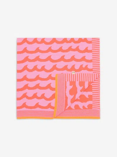 The Bonnie Mob Baby Girls Gale Waves Shawl In Pink