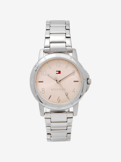 Tommy Hilfiger Kids' Girls Metal Strap Watch In Silver