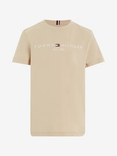 Tommy Hilfiger Kids Essential T-shirt In Beige