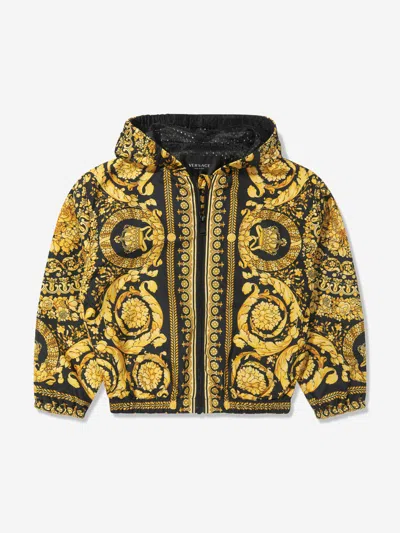 Versace Kids Barocco Zip Up Jacket 10 Yrs Black