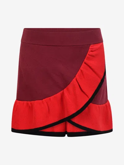 Nik & Nik Kids' Nik&nik Girls Wrapped Ruffle Skirt 16 Yrs Red