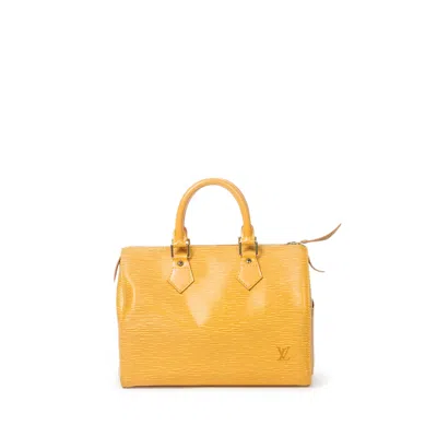 Pre-owned Louis Vuitton Speedy 25 In Yellow