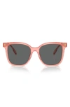 Tory Burch 53mm Square Sunglasses In Grey Orange