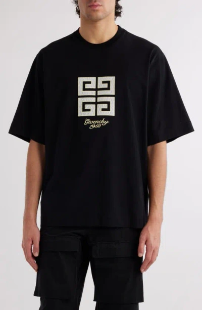 Givenchy New Studio Fit Oversize Logo Graphic T-shirt In Black