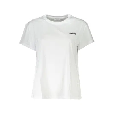 Patrizia Pepe Logo-embroidered Cotton T-shirt In White