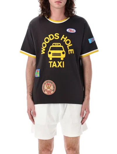 Bode Discount Taxi Cotton T-shirt In Black