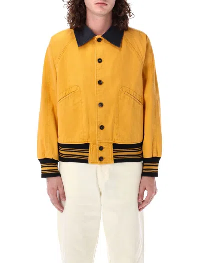 Bode Banbury Jacket In Yellow Black