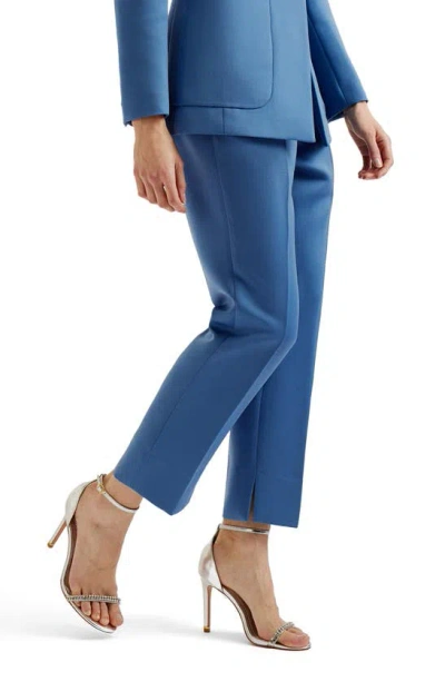 Ted Baker Slim Leg Tailored Trousers In Blue