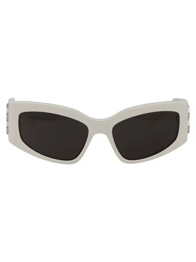 Balenciaga Sunglasses In 005 White White Grey