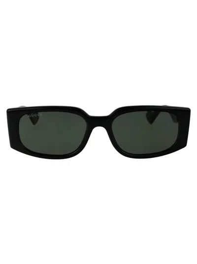 Gucci Gg1534s Injected Sunglasses In 001 Black Black Grey