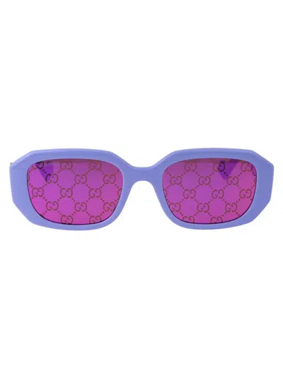 Gucci Gg1535s Sunglasses In 004 Violet Violet Pink
