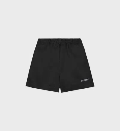 Sporty And Rich Good Health Runner Shorts In Black/white