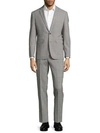 VINCE CAMUTO Extreme Slim-Fit Plaid Wool Suit,0400094985891