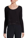 RAMY BROOK Chrissy Chain Detail Sweater,0400093442258