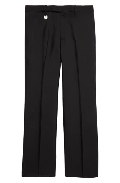 Burberry Tailored Wool & Silk Trousers In Black
