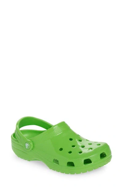 Crocs Classic Neon Highlighter Clog In Green Slime