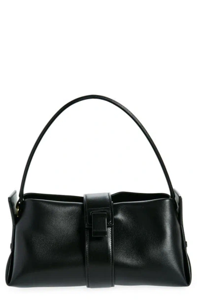 Proenza Schouler Park Leather Shoulder Bag In Black/gold