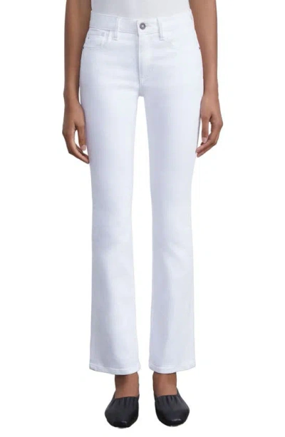 Lafayette 148 Manhattan Cropped Flare Trousers In White