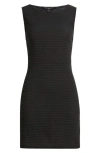 French Connection Rachael Textured Sleeveless Sheath Dress In Black