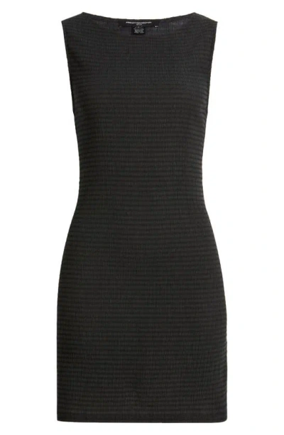 French Connection Rachael Textured Sleeveless Sheath Dress In Black