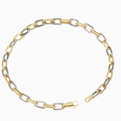 Pori Jewelry 10k Gold Anchor Chain Bracelet In Multi