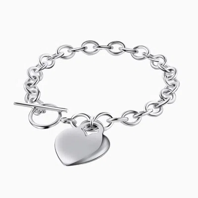 Pori Jewelry Heart Bracelet In Silver