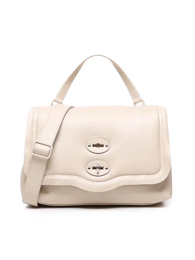 Zanellato Postina Piuma Pillow Bag In Leather In Cream