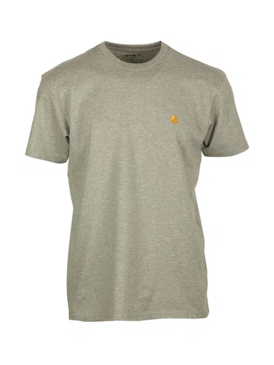 Carhartt Chase T-shirt In Heather Gray In Grey