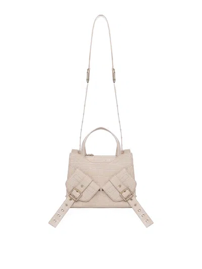 Biasia Y2k.003 Crossbody Bag In Cowskin In Beige