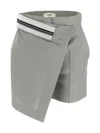 Fendi Draped Short In Dark Grey