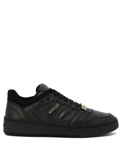 Bally Royalty Lace-up Leather Trainers In Black
