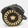 Versace La Medusa Disco Bag In Black