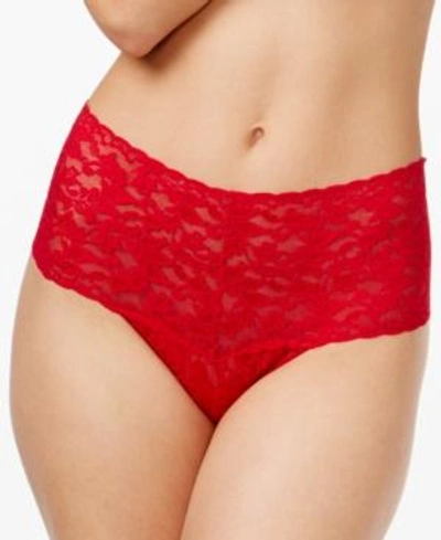 Hanky Panky Plus Retro Thong With $6.25 Credit In Red