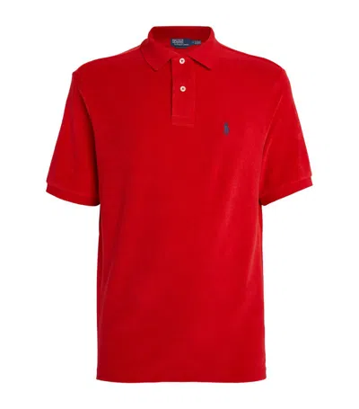 Polo Ralph Lauren Terry Towelling Polo Shirt In Multi