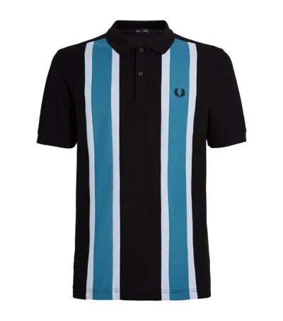 Fred Perry Striped Polo Shirt In Multi