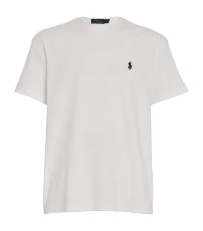 Polo Ralph Lauren Terry Towelling Logo T-shirt In White