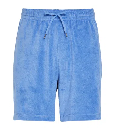 Polo Ralph Lauren Cotton Terry Shorts In Blue