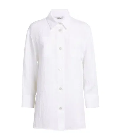 Max Mara Linen Shirt In White
