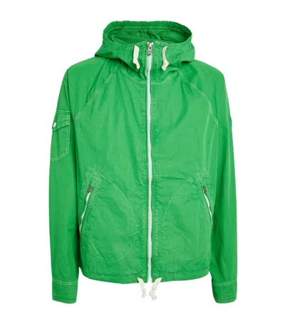Polo Ralph Lauren Cotton-blend Hooded Jacket In Green