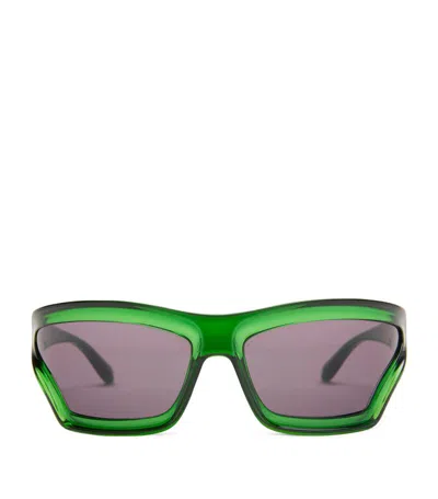Loewe X Paula's Ibiza Arch Mask Sunglasses In Green
