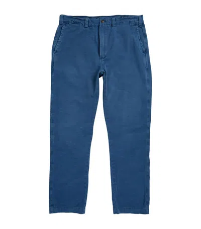 Polo Ralph Lauren Sailing Belt-loop Straight-leg Relaxed-fit Cotton Trousers In Newport Navy