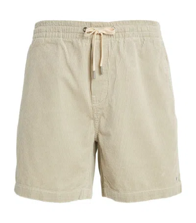 Polo Ralph Lauren Corduroy Prepster Shorts In Beige