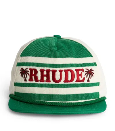 Rhude Beach Club Baseball Cap In Green
