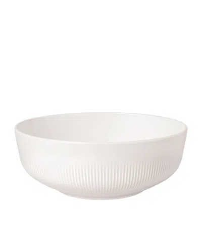 Villeroy & Boch Porcelain Afina Salad Bowl (24cm) In White