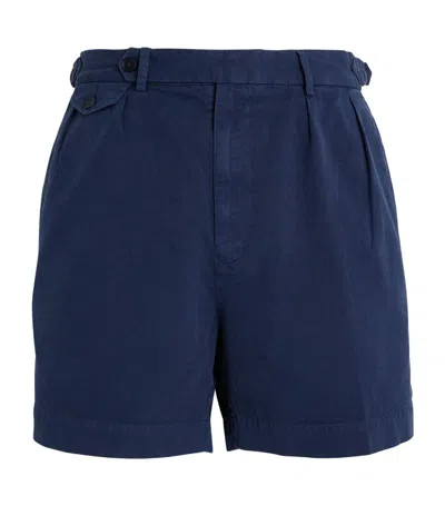 Polo Ralph Lauren Cotton Tailored Shorts In Navy
