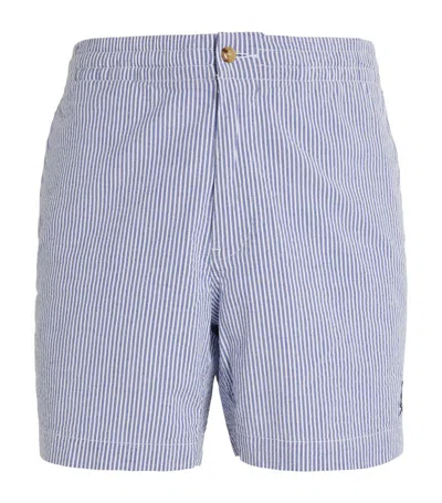 Polo Ralph Lauren Stretch-cotton Striped Shorts In Blue