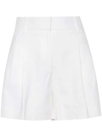 Michael Michael Kors Pleat-detail Tailored Shorts In White