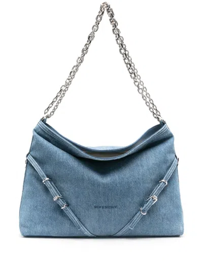 Givenchy Medium Voyou Shoulder Bag In Blue
