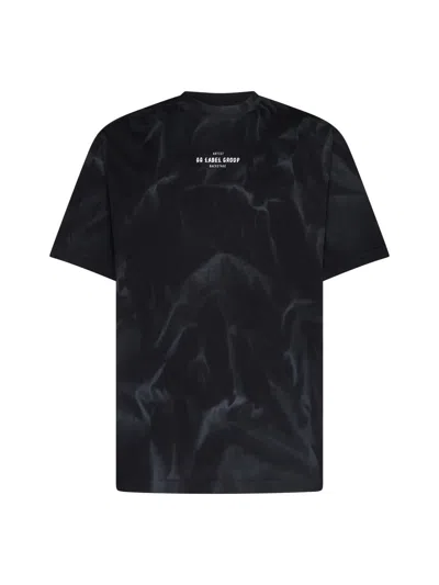 M44 Label Group 44 Label T-shirts And Polos In Black+smoke Effect+44 Smoke
