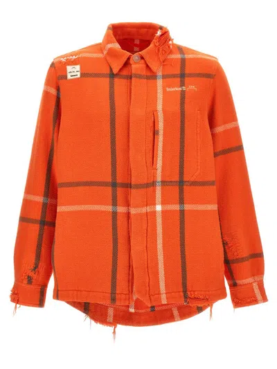 A-cold-wall* Timberland X Samuel Ross Future73 Overshirt In Naranja